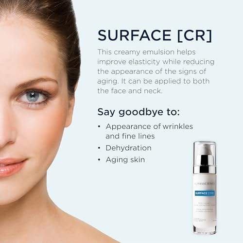 ALPHASCIENCE SURFACE [CR] - Moisturizing & Tightening Face Cream - Improves Elasticity & Helps Reduce Appearance of Signs of Aging - Hydrates & Smooths - Preservative-Free - 30 ml / 1 fl oz.