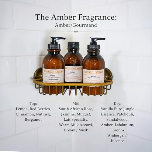 C.O. Bigelow Iconic Collection Amber Body Wash, Scented Shower Gel with Coconut Oil and Aloe Vera, 10.5 fl oz