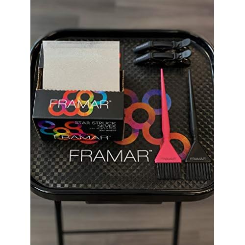 Framar Silver Hair Foils For Highlighting - Pop Up Hair Foil For Hair Highlighting, Highlight Foils For Hair, Aluminum Foil Sheets, Salon Foils For Hair Stylist, Non Slip 500 Pop Up Foil Sheets
