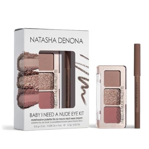 Natasha Denona Special Edition Baby I Need A Nude Kit - Eyshadow Palette Trio & Mini Macro Tech Eye Crayon