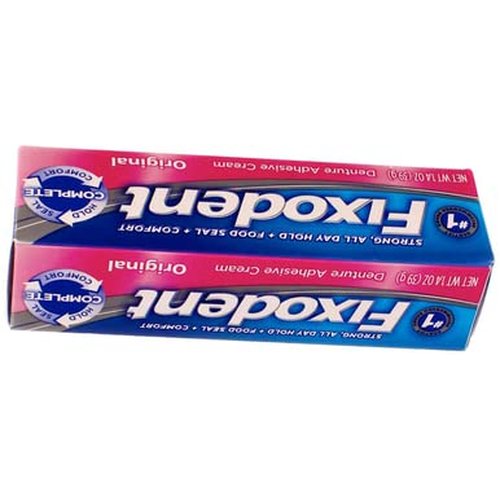 Fixodent Denture Adhesive Cream Original 1.4 Ounce (41ml) (6 Pack)
