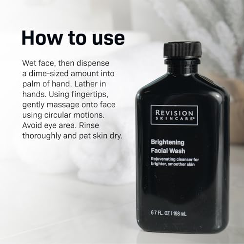 Revision Skincare Brightening Facial Wash, Exfoliating Face Cleanser with Vitamin C and Vitamin E