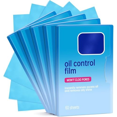 5 Packs Oil Blotting Papers for Face (300 Sheets) - Oil Absorbing Blotting Sheets for Oily Skin, Makeup-Friendly & Portable Oil Wipes