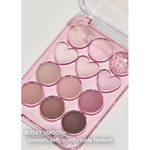 COLORGRAM Pin Point Eyeshadow Palette 04 Bright+Cool | Eyeshadow Palette for Daily makeup, Ultra-Blendable, Matte, Glitter, Shimmer Shades
