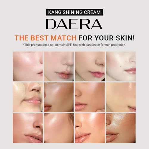DAERA Kang Shining Korean BB cream, 5-in-1 Self Adjusting BB Tinted Moisturizer Cream (1 Color, Neutral), Glowing Skin Natural Makeup, Buildable Coverage, Lightweight, 0.13 Fl Oz£¬2-Pack