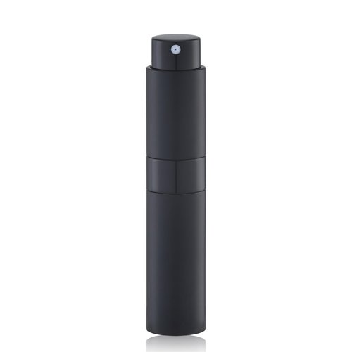 Lulupack Travel Perfume Bottle Refillable - Cologne Spray Atomizer Mini - Small Travel Size Empty Sprayer for Refill Sample Container - Portable Fragrance Decant Dispenser Women Men 10ml 1PCS Black