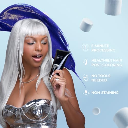 XMONDO Hair 5-Minute Top Coat ? Platinum Color-Depositing Conditioner with Bond Booster, Hyaluronic Acid & Plant Protein, Pastel Hair Color, 6 fl oz