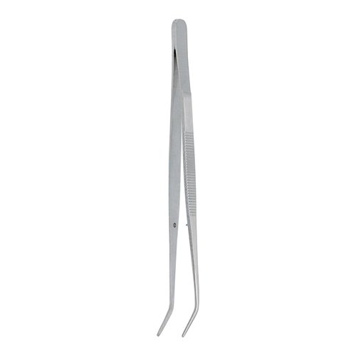 Stainless Steel Tweezers, with Curved Serrated Tip Multipurpose Tweezers Sewing Machine Tweezers Forceps for Craft Repairing (1)