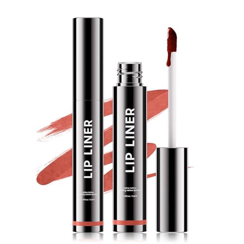 OETUIOW Lip Liner Stain, Lip Stain Moisturizing & Enhancing Complexion for All Skin Types Women, Lip Lint Waterproof & Long-Lasting (Rose)