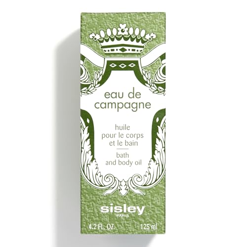 Sisley Paris Eau de Campagne Bath & Body Oil - 125 mL - Soothing, Softening Fresh Scented Bath Oil