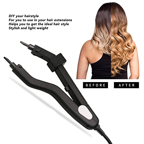 Sonew Fusion Hair Extensions Tool, Professional Heat Iron Connector Wand for Hair Extensions, 100-240V, Titanium Heater Surface, US Plug