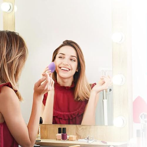 6PCS makeup Sponge Set Latex Free and High-definition Set of makeup Wonder blender For Powder Cream and Liquid, Super Soft Wonder Beauty Cosmetic Dry & Wet Multi-Use