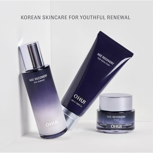 O HUI Age Recovery Skin Softener | Hydrates and Nourishes Skin | Prep Skin | Korean Skin Care | Milky Lotion Texture | Daily Toner Usage | Anti-Wrinkle Care | Non-Sticky | Peptide | Collagen Support