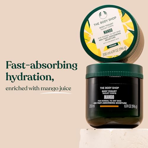 The Body Shop Mango Body Yogurt ? Instantly Absorbing Hydration from Head to Toe ? For Normal to Dry Skin ? Vegan ? 6.91 oz