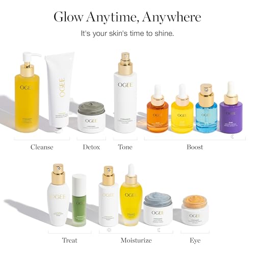 Ogee Jojoba Glow Face Oil, 2 Pack ? Organic & Natural Moisturizing Facial Oil ? Multi-Tasking Treatment for Radiant Skin (30ml Each)