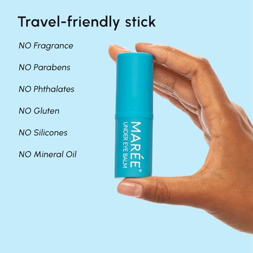MAREE Under Eye Balm Stick Hydrating - 2 PACK Retinol Caffeine Under Eye Brightener Stick for Older Women - Collagen Under Eye Cream for Dark Circles & Wrinkles - Skin Care Treatment Moisturizer