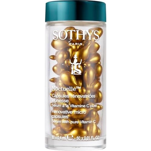 SOTHYS Renovative Micro-Capsules - Vitamin C Serum for Face | Vegan Capsules | Anti-Aging, Dark Spot | Night Treatment | 60 x .01 Fl Oz