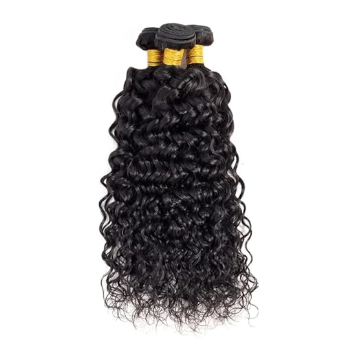 30 30 30 Inch Water Wave Bundles Human Hair Natural Black Color Unprocessed Brazilian Virgin Hair Extensions