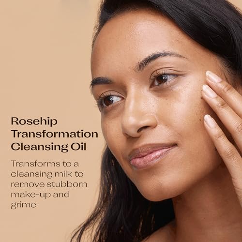 Trilogy Rosehip Transformation Cleansing Oil, Makeup Remover & Cleanser With Papaya & Sweet Almond, 3.38 fl oz