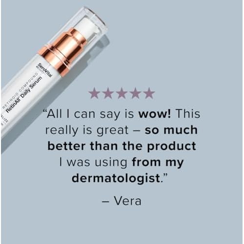 SeroVital Beauty RetinAll Daily Serum ? Redefining Retinol ? Retinoid Skin Serum ? Anti Wrinkle Face Serum for Women, 1 oz