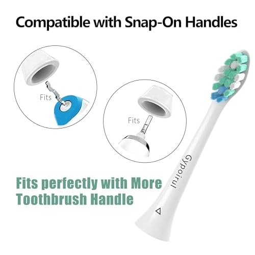 Toothbrush Replacement Heads Compatible with Philips Sonicare Replacement Heads, Electric Brush Head for 4100 5100 6100 9023 W Optimal Plaque Control 10 Pack