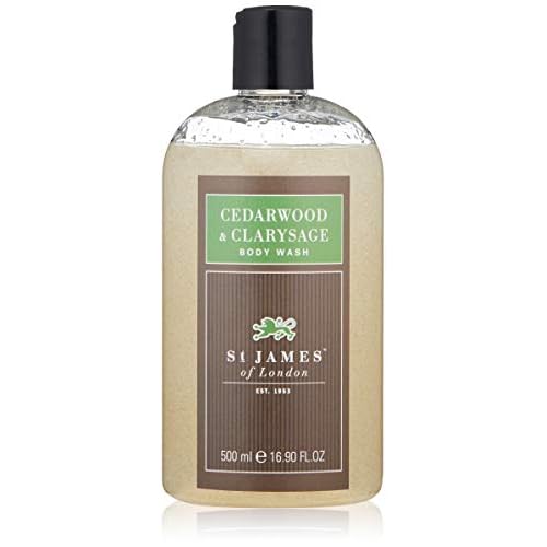 St James of London Cedarwood & Clarysage Body Wash, 16.9 Fl Oz