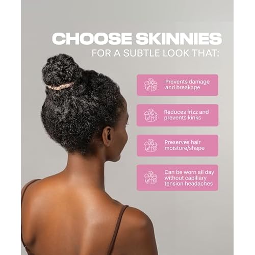 SUNDAYSILKS¢â Luxurious Mulberry Silk Scrunchies for Women & Girls | No-Slip, Silky Hair Ties for Natural, Curly, Thin or Thick Hair | Gentle Hold for Ponytails & Sleep | Mini to Large Sizes [6 Pack]