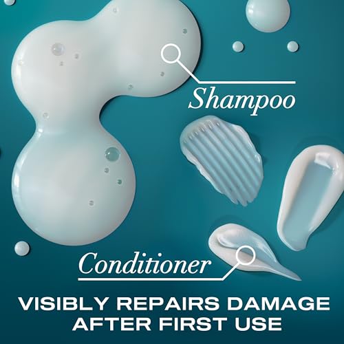 OGX Renewing + Argan Oil of Morocco Shampoo & Conditioner Set, Damage Repairing Shampoo & Conditioner Helps Strengthen & Repair Dry, Damaged Hair, Sulfate-Free Surfactants, 13 fl. Oz, 2 Pack