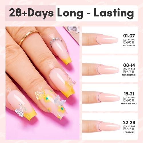 Makartt Poly Nail Gel 50ML Gel Builder for Nails,Light Nude Pink, Gel Nail Extension,Nail Strengthener Hard Gel Color Gel Multifunctional Long-Lasting and Easy to Use for DIY Salon Quality-Peach