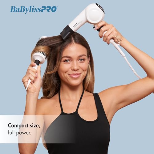 Compact Midi Hair Dryer, 1000 watts, Great for Travel or touchups, Includes Diffuser and Concentrator