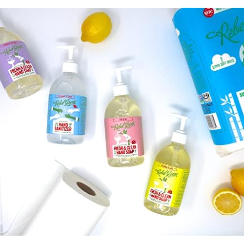 Rebel Green Fresh & Clean Hand Soap Refill - Moisturizing Natural Liquid Hand Soap Refill for Bathroom & Kitchen - (1 Gallon Refill Bottle)