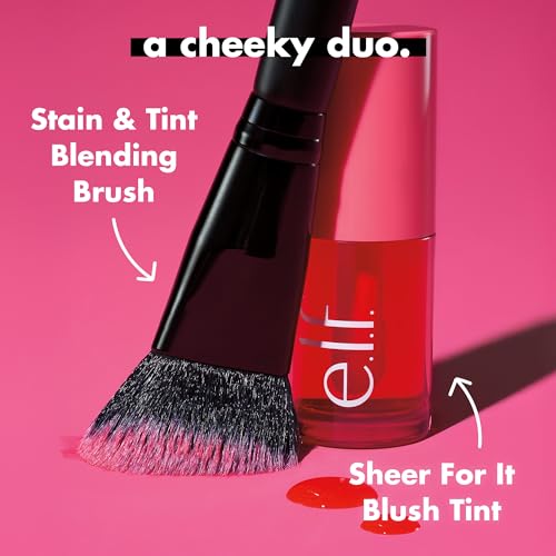 e.l.f. Sheer For It Blush Tint, Multi-Use, Long-Lasting Lip & Cheek Makeup, Creates A Natural Flush Finish, Vegan & Cruelty-Free, Cherry Cola