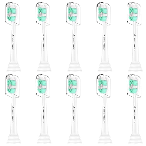 Aoremon Toothbrush Replacement Heads for Philips Sonicare Replacement Heads - Standard Toothbrush Head Compatible with Most Phillips Sonicare Click-on Electric Toothbrushes