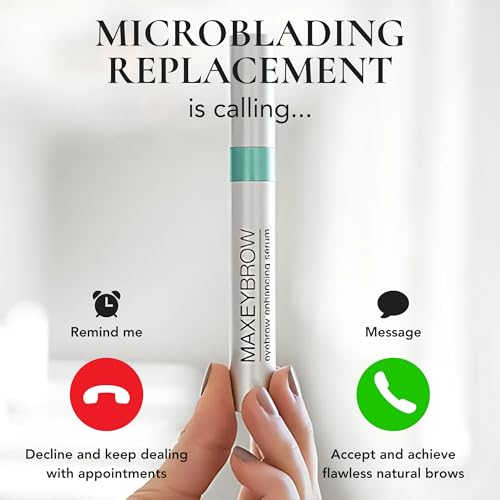 MaxeyBrow Eyebrow Enhancing Serum ? Daily Brow Treatment for the Appearance of Fuller, Thicker, Healthier-Looking Brows ? 5 mL