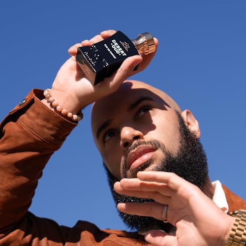 H HABIBI Desert Oud Perfume for Men - 2.5 oz (75ML) Long Lasting Arabian Cologne, Bold Floral Woody Men Perfume, Luxury Fragrance Gift for Special Occasions
