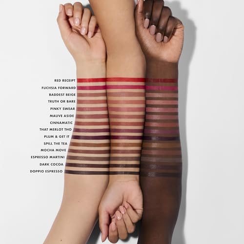 e.l.f. Cream Glide Lip Liner, Highly-Pigmented Pencil For Shaping & Sculpting Lips, Semi-Matte Finish, Vegan & Cruelty-Free, Mauve Aside