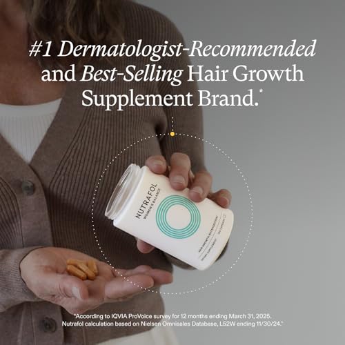 Nutrafol Women's Balance Hair Growth Supplements, Ages 45 and Up, Clinically Proven for Visibly Thicker Hair and Scalp Coverage, Dermatologist Recommended - 1 Month Supply
