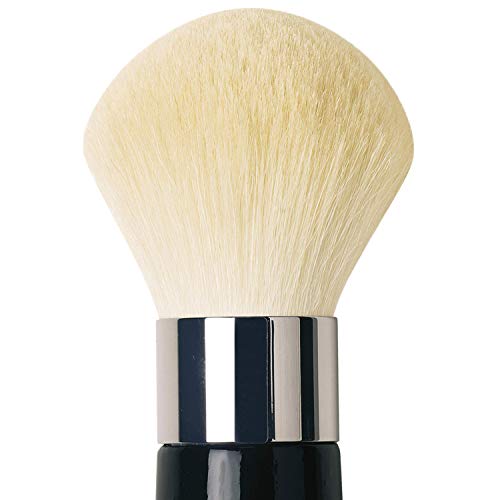da Vinci Cosmetics Series 9993 Classic Powder Brush, Oval White Natural Hair with Short Freestanding Handle, 11 Gram
