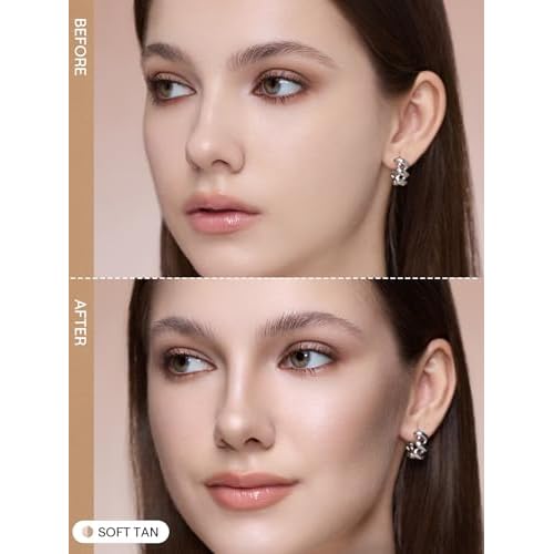SHEGLAM 2-in-1 Contour & Highlight Stick Cream Waterproof Contour Stick-Soft Tan