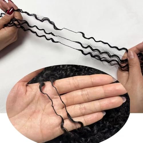 100% Human Hair Knotless Pre-Separated Crochet Hair Extensions Human Hair Afro Kinky Curly Feather Crochet Human Hair Extensions With String In The Middle For Braids 18inch 120g