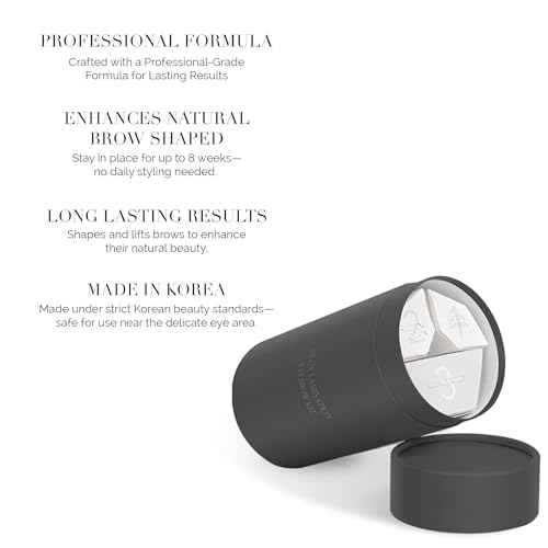 DLUX PROFESSIONAL Eyebrow Lamination Kit for Eyebrow Lift, Curling, Perm, Safe, Sensitive Skin Users