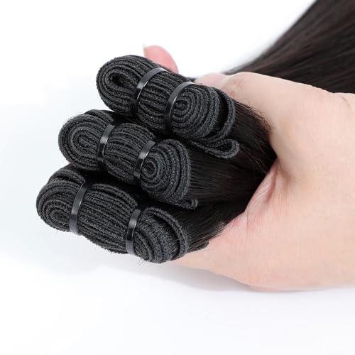 Grand Nature Virgin Human Hair Bundles, Brazilian Raw Virgin Hair Bundles Straight Double Drawn Hair Wefts