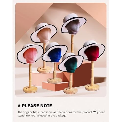 CHADWICK UnPinnable Mannequin Head With Stand 17Inch Height, 21.25 Inch Head circumference Velvet Wig Stand For Styling, Wig Head Stand With Mannequin Head, Hair Mannequin Head That Cannot Be Inserted