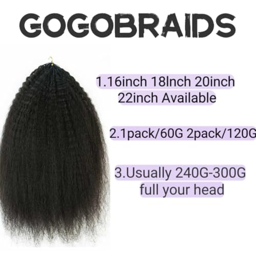 Knotless Pre-Separated Crochet Hair extensions Afro Kinky Straight hair feather crochet 100% human hair extensions for Women Natural Color 20 Inch 120g