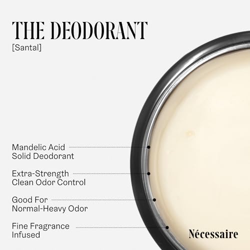 N?cessaire Body Essentials - Skin Care Gift Set For Women + Men - Travel-Size Body Wash, Body Lotion + Deodorant | Dermatologist-Tested. Hypoallergenic | Vegan | Aluminum-Free Deodorant (Santal)