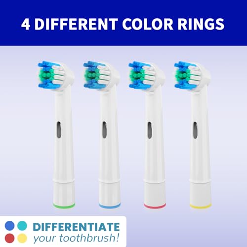 16 Pack Replacement Heads Compatible with Oral B Braun Electric Toothbrush Pro 1000/9000/ 5000/3000/8000