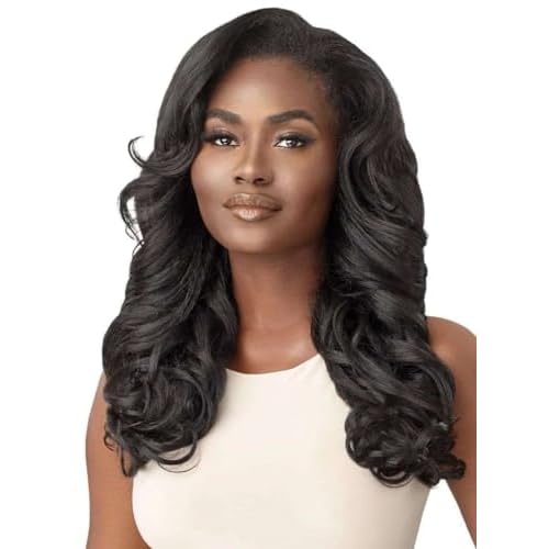Outre Synthetic Quick Weave Half Wig - NEESHA H304 (Color:1 Jet Black)
