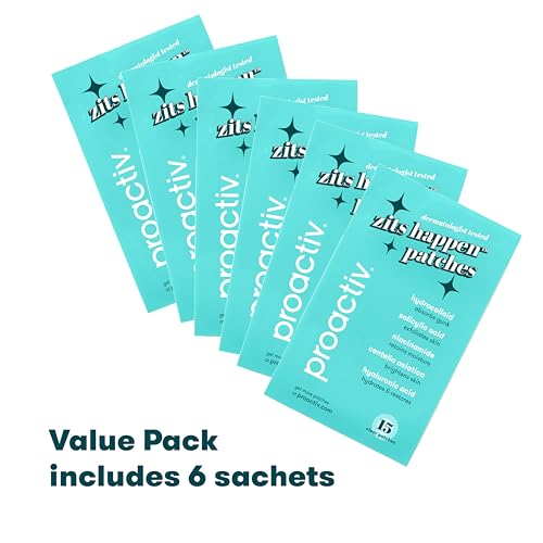 Proactiv Zits Happen¢ç Hydrocolloid Acne Patches, Pimple Patches for Face and Back Acne with Pore Cleansing Salicylic Acid, 90 Count