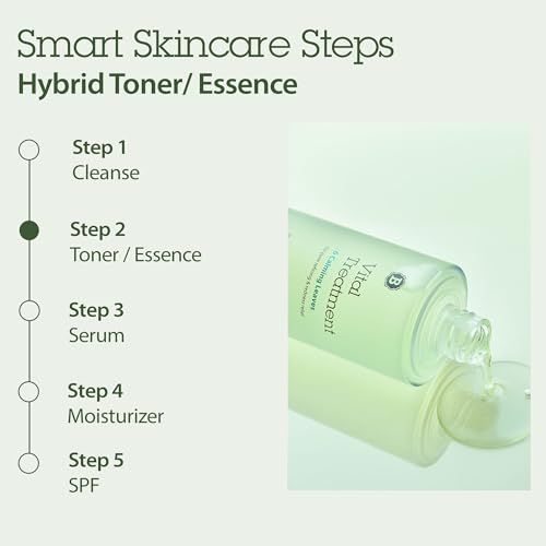 Blithe Korean Skin Care Products 6 Leaves Clear Essence for Rosacea & Redness Relief, BHA Toner Cooling Moisturizer for Face, Blackhead Treatment, Evening Primrose Wintergreen Green Tea 5 Oz