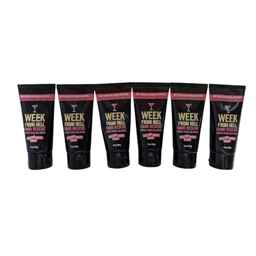 Walton Wood Farm Hand Rescue Tube 6 Pack (Week From Hell) Grapefruit & Brown Sugar Scent Vegan-Friendly and Paraben-Free 2 oz